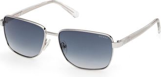 Guess GU00312 10W Mens Sunglasses Silver Size 58