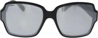 Chanel Pre-owned Accessories, female, Black, Size: ONE SIZE Pre-owned Logo cc sunglasses