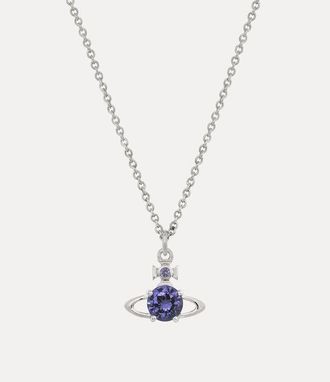 Vivienne Westwood Reina Pendant Necklace Platinum-lavender-cz Platinum-lavender-cz Women