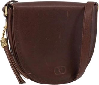 Valentino Pre-owned Cross Body Bags, female, Brown, Size: ONE SIZE Pre-owned Vintage Shoulder Bag