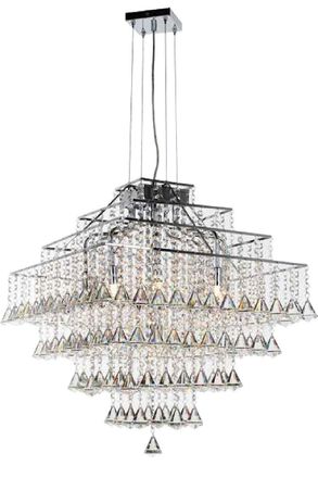 Netlighting Parma 10 Light Chrome Ceiling Fitting in Grey