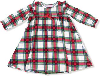 Angel Dear Kids Holiday Plaid Dress in Green/red at Nordstrom, Size 12-24M