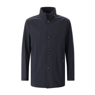 Moorer Single-Breasted Coats - Heren - Mantel - Blauw - 3XL - Jassen