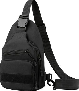 Generic Small Sling Bag - Adjustable Waterproof Sling Pack | Shoulder Bag For Outdoor, Travel, Hiking, Cycling & Running | Lightweight Oxford Cloth Storage Or