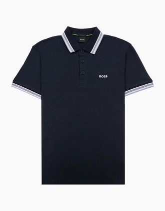 HUGO BOSS Mens Hugo Boss Paddy Embroidered Logo Polo Navy - Size: 48
