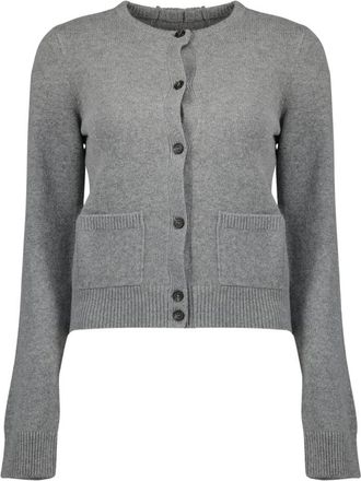 Maison Margiela Wool Cardigan - Dames - Vesten - Grijs - S - Wol - Truien & Vesten