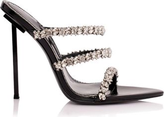 Jessica Rich Womens Diamond Slide In Noir