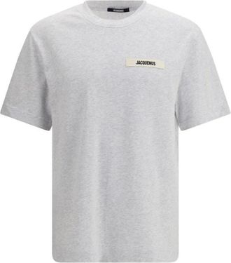 Jacquemus Gros Grain T-shirt - Heren - T-shirts - Wit - M - Katoen - Tops