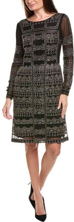Mikael Aghal Printed Cocktail Dress