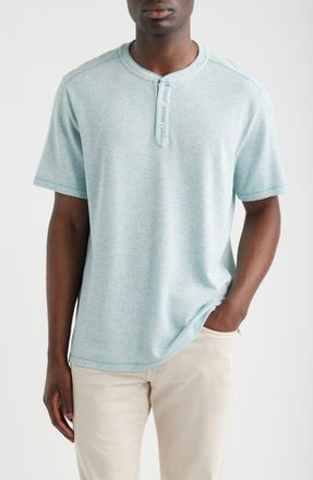 Tommy Bahama Lido Sands Short-Sleeve Henley in Breeze at Nordstrom, Size Xxx-Large