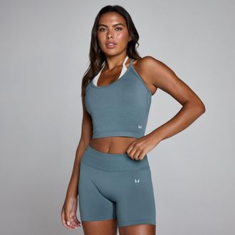 MyProtein Camiseta de tirantes de doble capa sin costuras para mujer de MP - Midnight Slate - XS