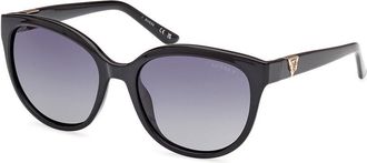 Guess GU7877 Polarized 01D Womens Sunglasses Black Size 56