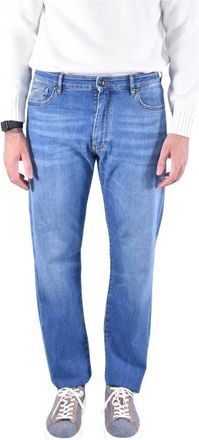 Moorer Straight Jeans - Heren - Regular Fit Jeans - Blauw - W30 - Katoen - Jeans
