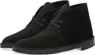 Clarks Desert Boot - Heren - Veterlaarzen - Zwart - 46 EU - Leer - Schoenen