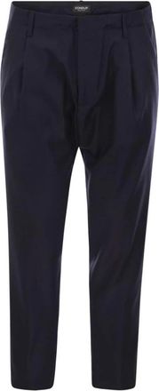 Dondup Ben Broek - Heren - Nette broeken - Blauw - W35 - Katoen - Broeken