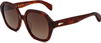 Rag & Bone Womens RNB1063 S 53 9N4 Sunglasses - Brown - One Size