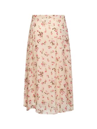 Isabel Marant Womens Skirt Lycia Muslin Beige Viscose