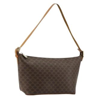 Celine Pre-owned Shoulder Bags, female, Brown, Size: ONE SIZE Pre-owned PVC Macadam Shoulder Bag