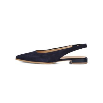 Stefano Lauran Schoenen, Dames, Blauw, 41 EU, Leer, Slingbacks met blokhak