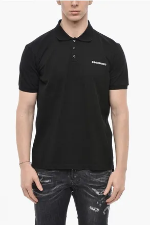 Dsquared2 Solid Polo Shirt TENNIS FIT with Embossed Logo size Xxl