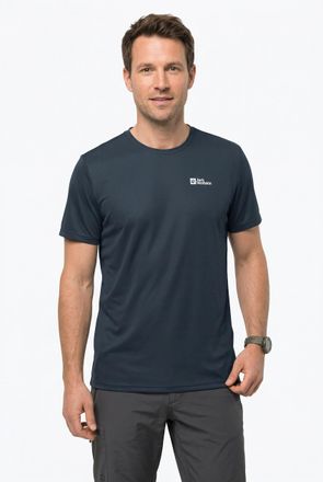Jack Wolfskin Funktionsshirt JACK WOLFSKIN TECH T M, Herren, Gr. XXL, blau (midnight sky), Obermaterial: 100% Polyester, normal, Rundhals, Shirts Funktionsshirt