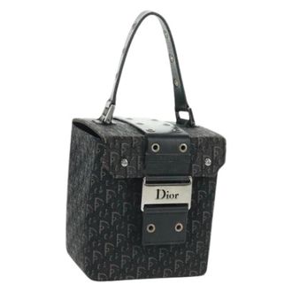 Dior Pre-owned Mini Bags, female, Black, Size: ONE SIZE Pre-owned Vintage Canvas Mini Hand Bag