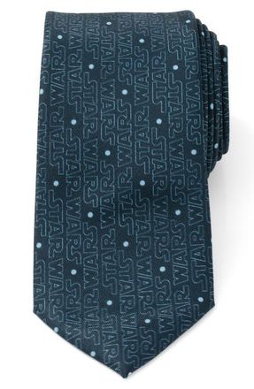 Cufflinks Inc. Star Wars Logo Tie in Blue at Nordstrom