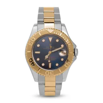 Rolex Pre-owned Rolex Yacht-Master Automatic Chronometer Blue Dial Mens Watch 68623 BLSO