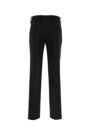 Burberry 8087049 A1189 Black Exterior: Virgin Wool Pantaloni Trousers