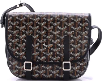 Goyard Belvedere Messenger Bag Coated Canvas with Leather PM