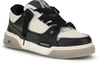 Represent Mens Studio Sneakers Black-Vintage White Black/vintage