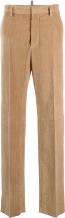 Dsquared2 straight-leg corduroy trousers - men - Cotton - 44 - Neutrals