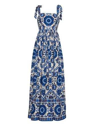 Cara Cara Tula maxi dress - women - Cotton - 00 - Blue