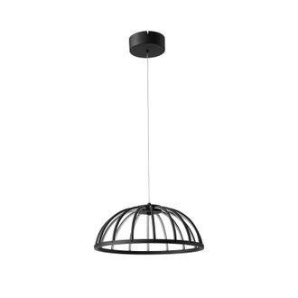 Lucande L&aacute;mpara Colgante attea En Negro De Aluminio - Lucande