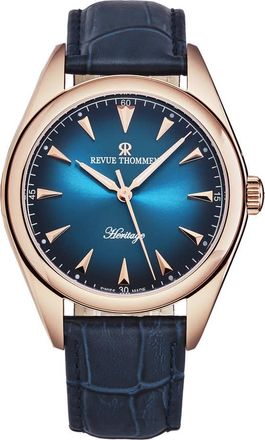 Revue Thommen Heritage Automatic Blue Dial Mens Watch 21010.2568