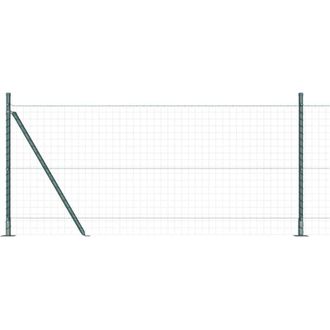 vidaXL Fence Post Other 26 pcs Grey 3.2 x 3.2 x 110 cm Steel vidaXL