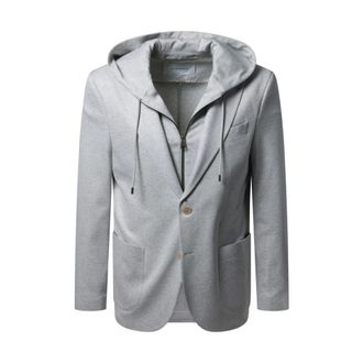 Baldessarini Baldessarini, Light Jackets, male, Gray, Size: 2XL Santo Hybrid-Sakko