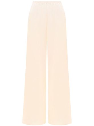 12 Storeez silk-jersey wide-leg trousers - Neutrals