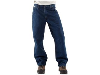 Carhartt Work in Progress Big Tall Flame Resistant Loose Fit Utility Jean Mens Clothing Denim : 46 30, Cotton/Denim