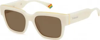 Polaroid Womens PLD-6198-S-X-SZJ PLD 6198 S X 52 SZJ Sunglasses - White - One Size
