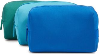 BaubleBar Take It Away Set of 3 Storage Pouches in Blue at Nordstrom