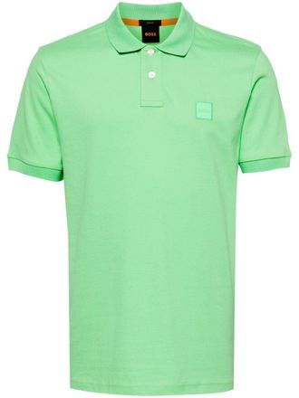 BOSS T-shirt met logo-applicatie - Groen