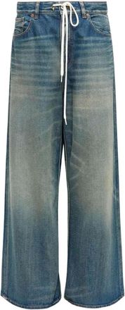 Maison Margiela Wide-leg Jeans - Dames - Jeans - Blauw - Maat: W28 Katoen