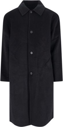 Berner Kühl Single-Breasted Wool Coat - Black