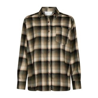 Neo Noir Camisa de franela a cuadros Dalma - Blouses & Shirts - Mujer - Verde - XS
