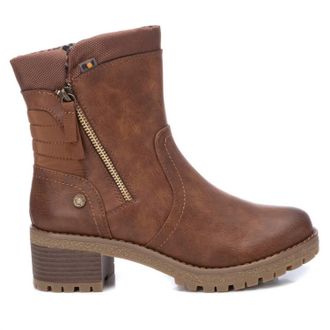 Xti Womens Synthetic Leather Boots In Camel