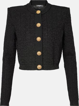 Balmain Cardigan PB Labyrinth con lamé