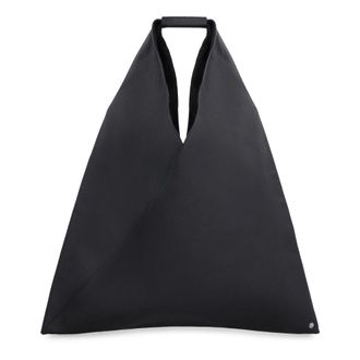 Maison Margiela Handbags, female, Black, Size: ONE SIZE Japanese Pebbled Leather Tote