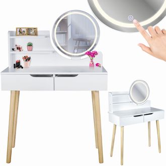 OEM Tavolo Da Trucco Scandinavo Con Specchio A Led Scandi