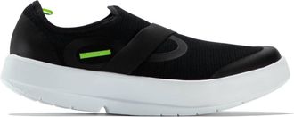 Oofos Mens Oomg Mesh Low Shoe In White & Black